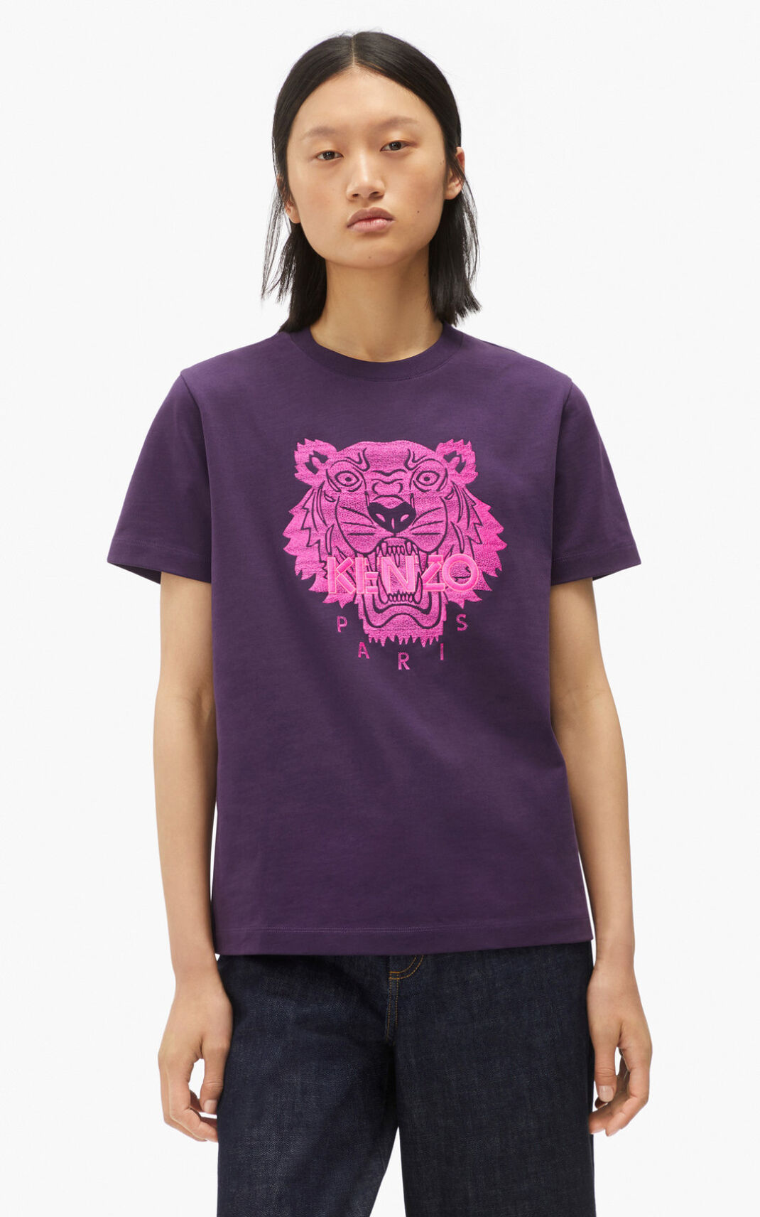 Kenzo Loose Tiger T Shirt Dam | 65130-LYUK